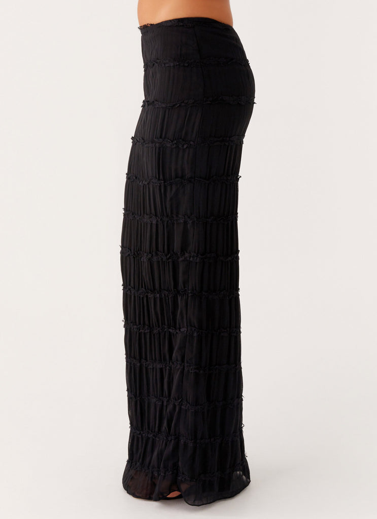 Peppermayo Peppermayo Exclusive - Daydreaming Low Rise Maxi Skirt - Black