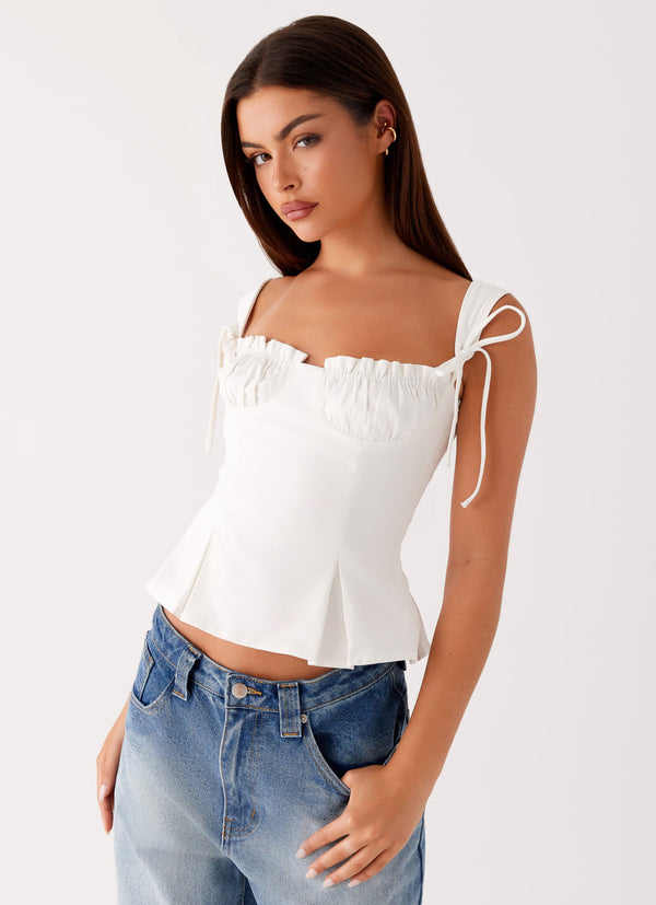 peppermayo Peppermayo Exclusive - Daydreams Top - White