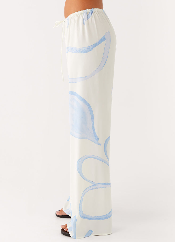 Peppermayo Peppermayo Exclusive - Deacon Low Rise Pants - Bloom Wave Print