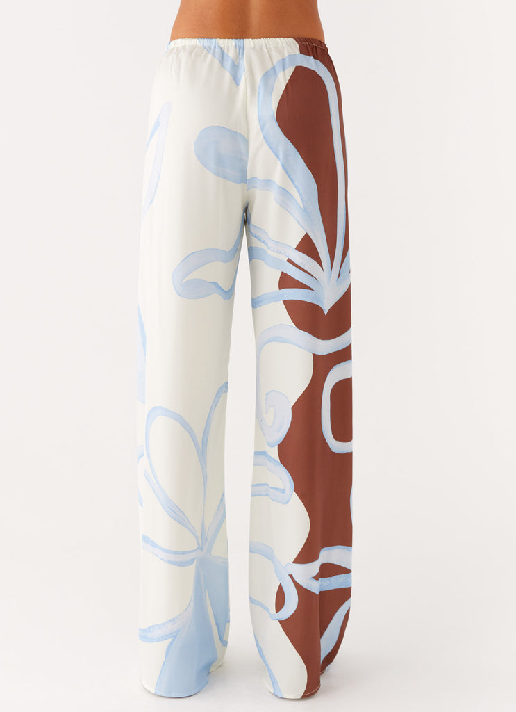Peppermayo Peppermayo Exclusive - Deacon Low Rise Pants - Bloom Wave Print