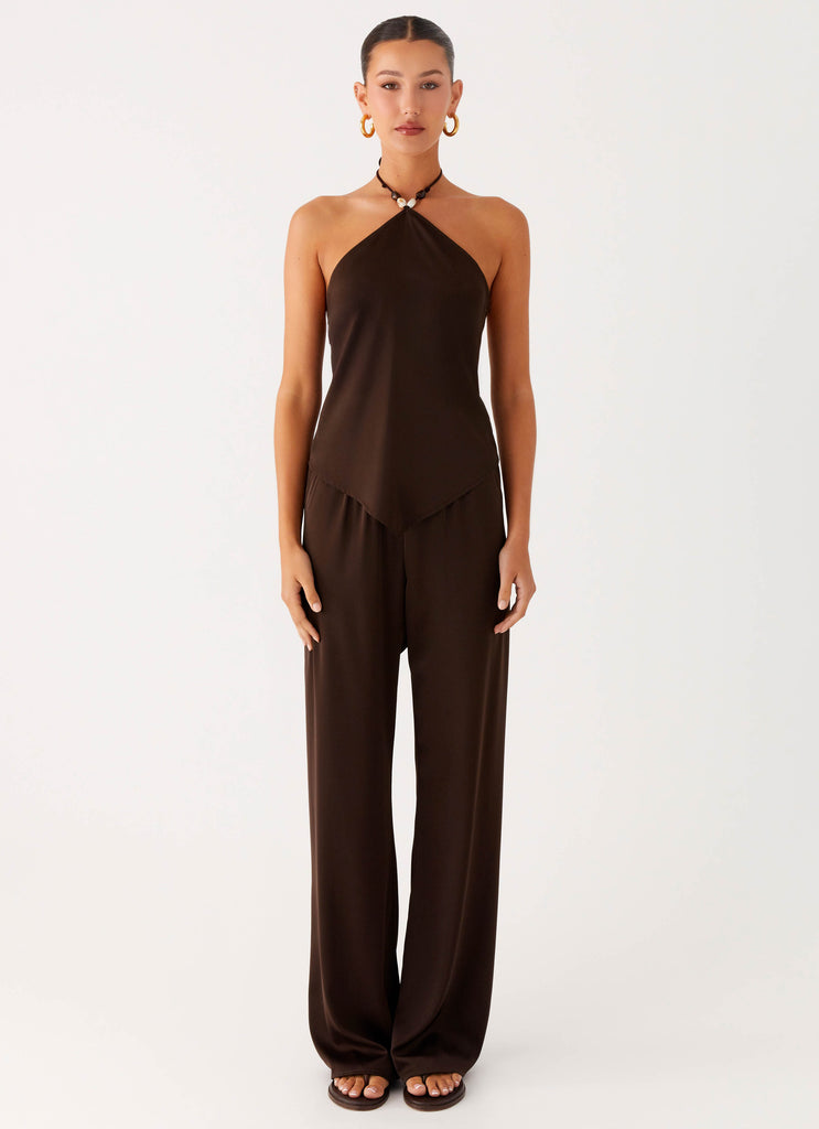Peppermayo Peppermayo Exclusive - Deacon Low Rise Pants - Chocolate