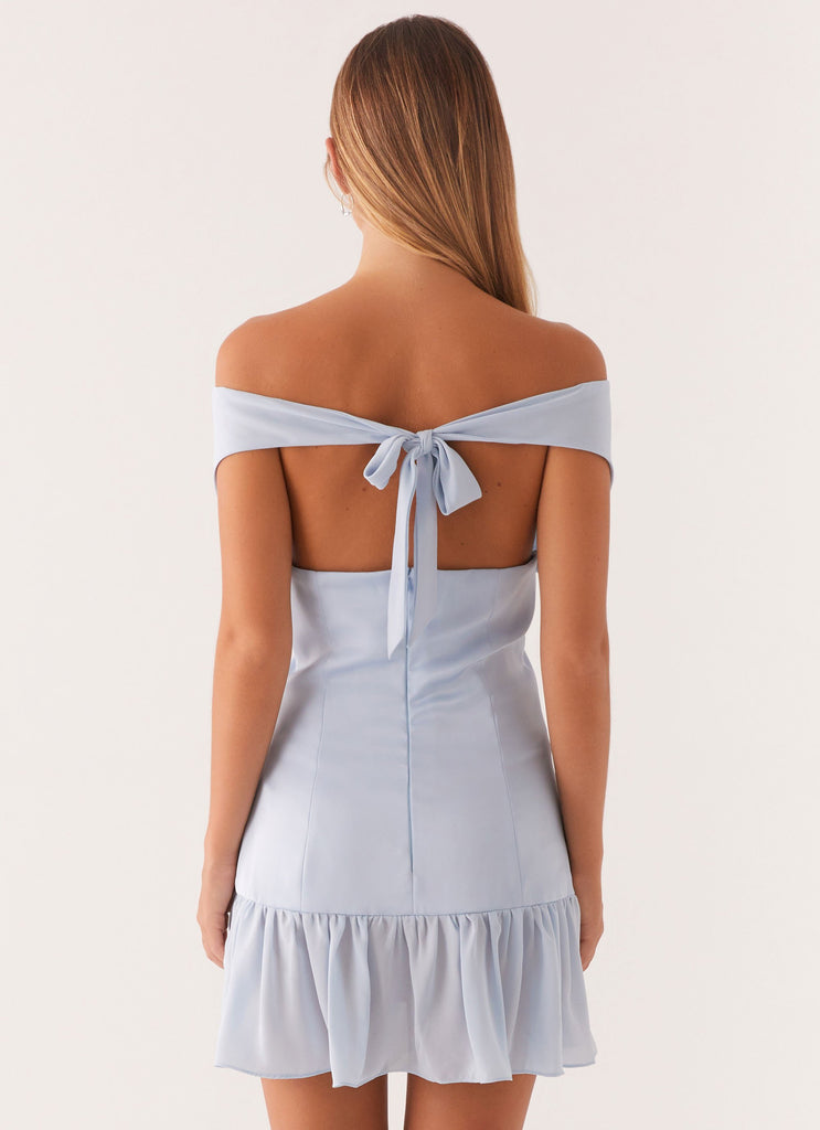 Peppermayo Peppermayo Exclusive - Dear Diary Mini Dress - Pastel Blue