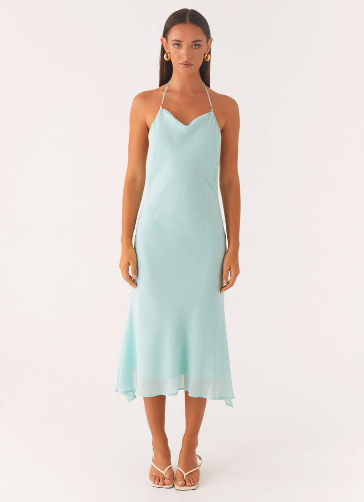 Peppermayo Peppermayo Exclusive - Deep Dive Midi Dress - Pale Blue