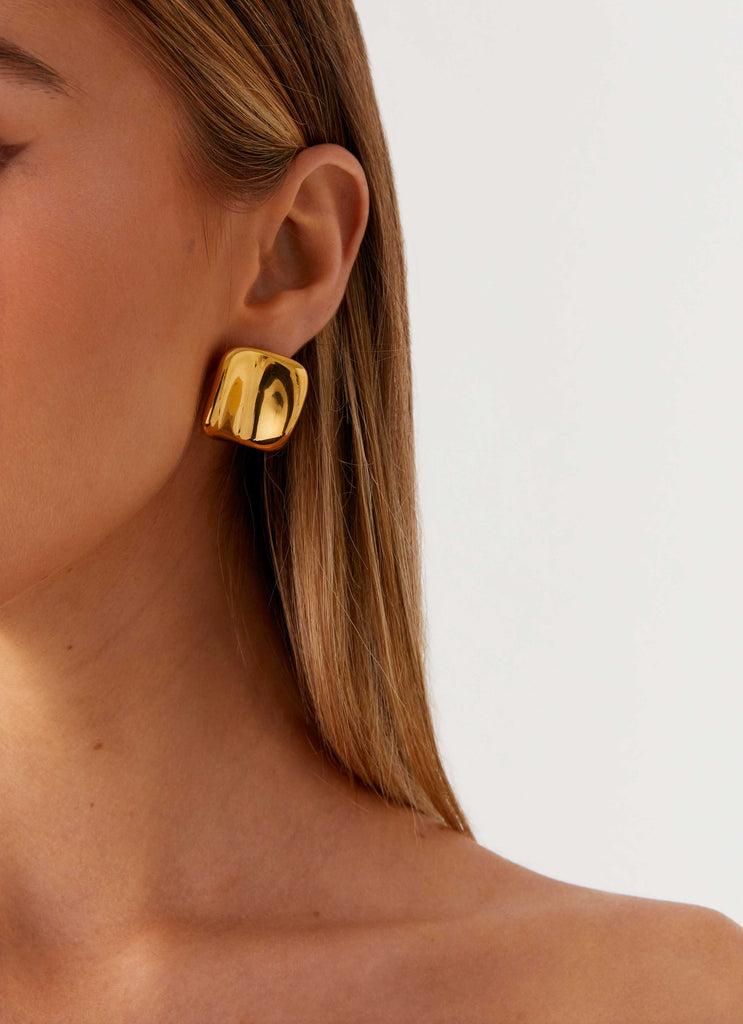 Peppermayo Peppermayo Exclusive - Define Earrings - Gold