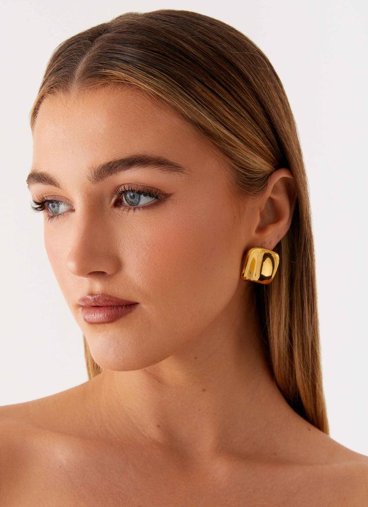 Peppermayo Peppermayo Exclusive - Define Earrings - Gold