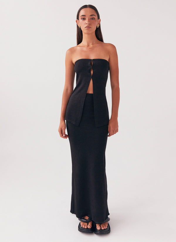 peppermayo Peppermayo Exclusive - Delicate Lady Knit Top - Black