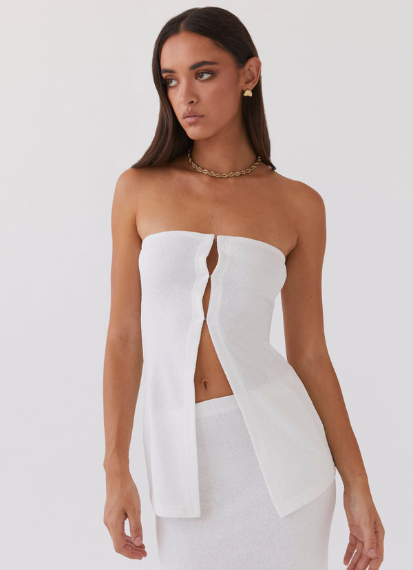 peppermayo Peppermayo Exclusive - Delicate Lady Knit Top - White