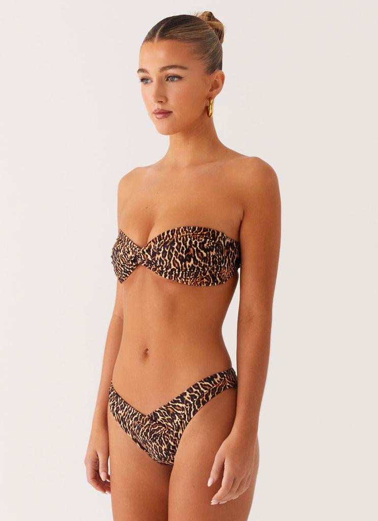 Peppermayo Peppermayo Exclusive - Delta Bandeau Bikini Top - Cheetah