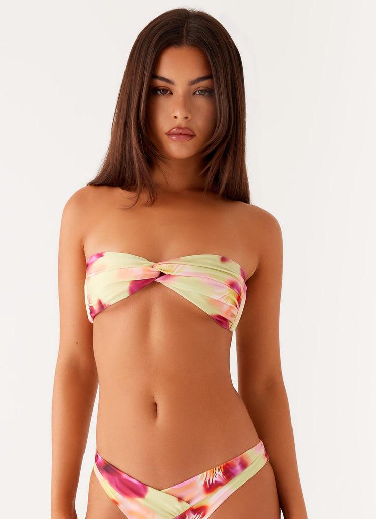 Peppermayo Peppermayo Exclusive - Delta Bandeau Bikini Top - Green Tropical