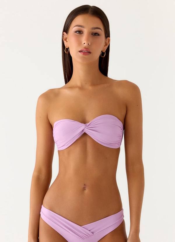 peppermayo Peppermayo Exclusive - Delta Bandeau Bikini Top - Lavender