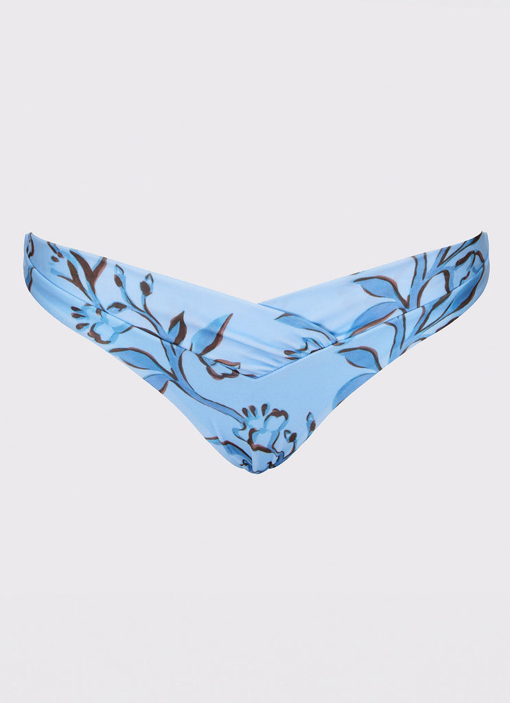 Peppermayo Peppermayo Exclusive - Delta Bikini Bottoms - Blue Floral Print
