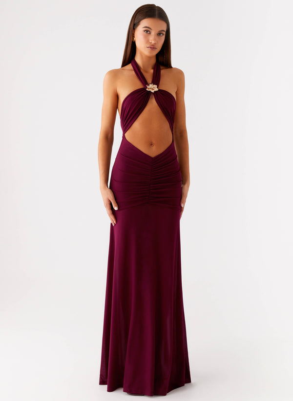peppermayo Peppermayo Exclusive - Deltina Maxi Dress - Boysenberry