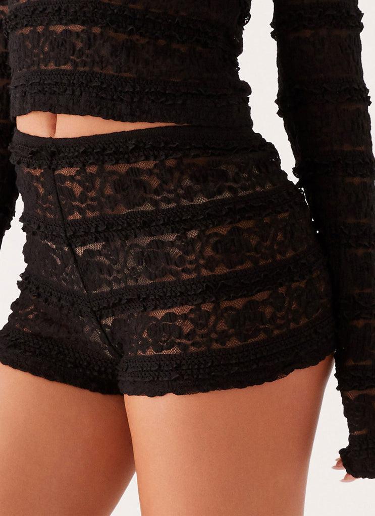 Peppermayo Peppermayo Exclusive - Desert Isle Mini Shorts - Black