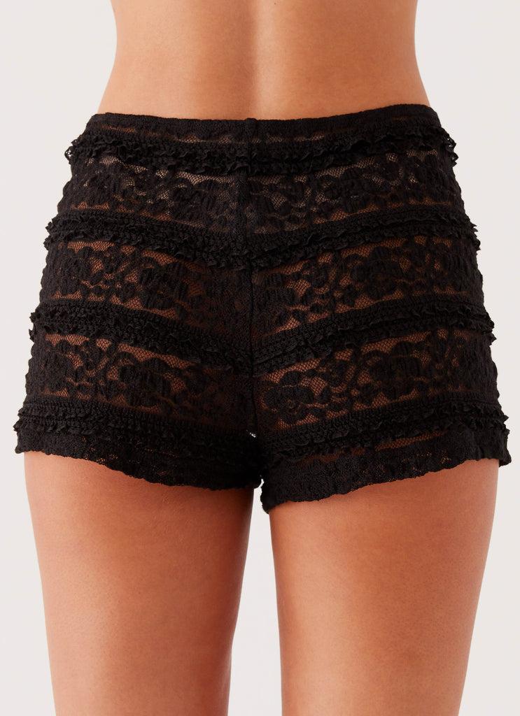 Peppermayo Peppermayo Exclusive - Desert Isle Mini Shorts - Black