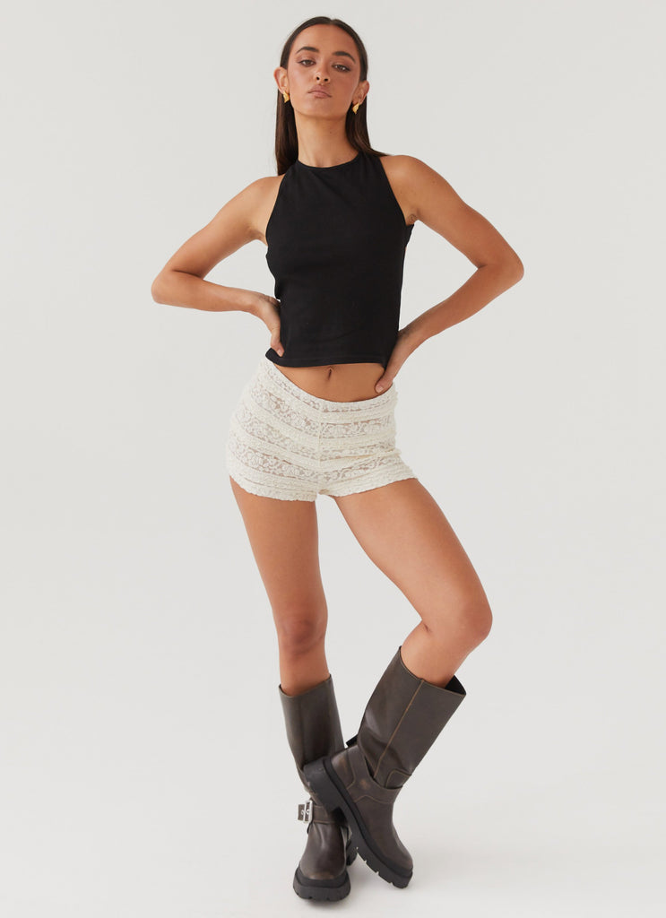 Peppermayo Peppermayo Exclusive - Desert Isle Mini Shorts - Ivory