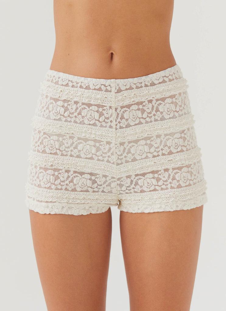 Peppermayo Peppermayo Exclusive - Desert Isle Mini Shorts - Ivory