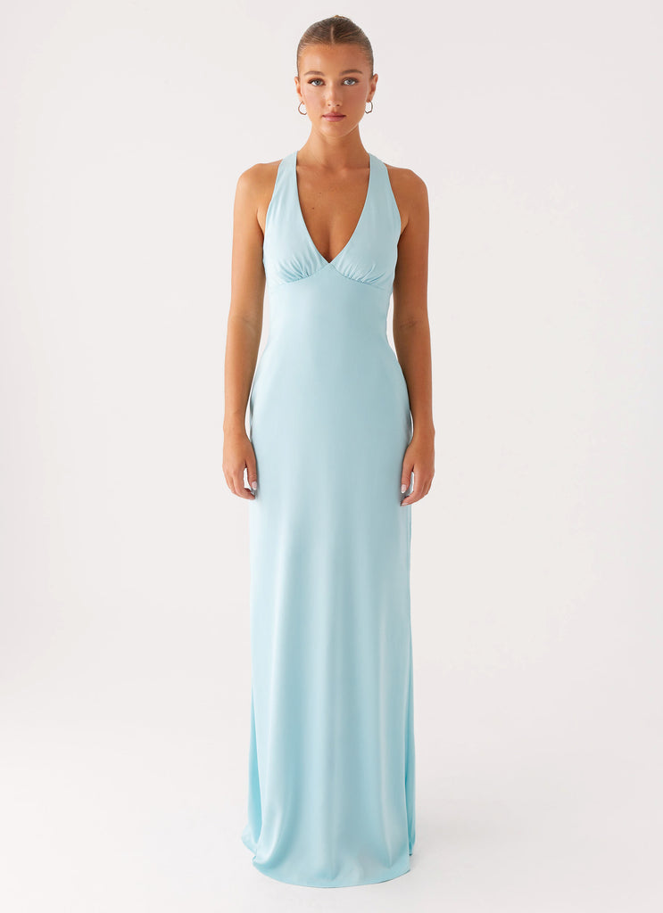 Peppermayo Peppermayo Exclusive - Desi Halterneck Maxi Dress - Mint