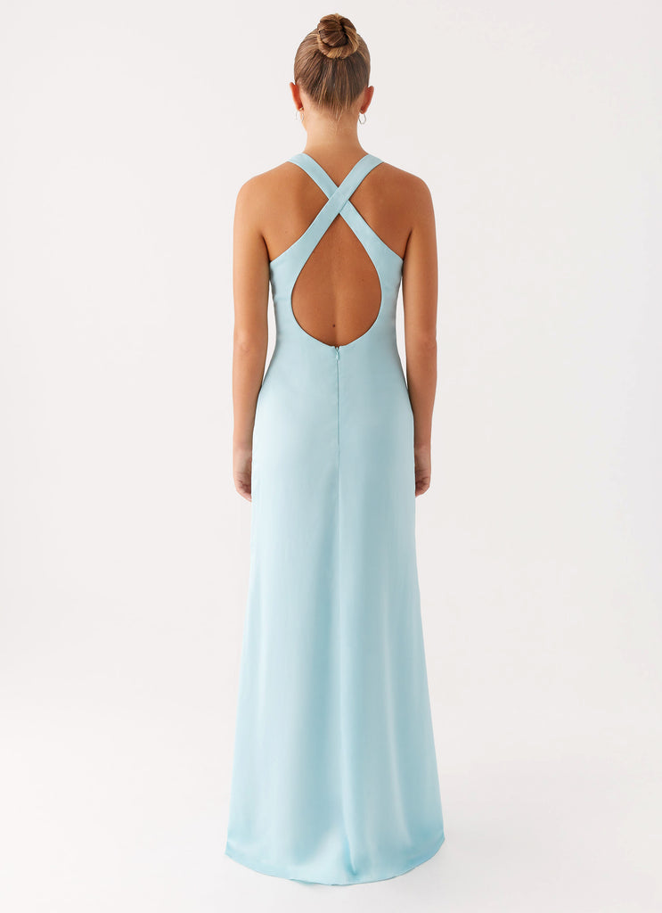 Peppermayo Peppermayo Exclusive - Desi Halterneck Maxi Dress - Mint
