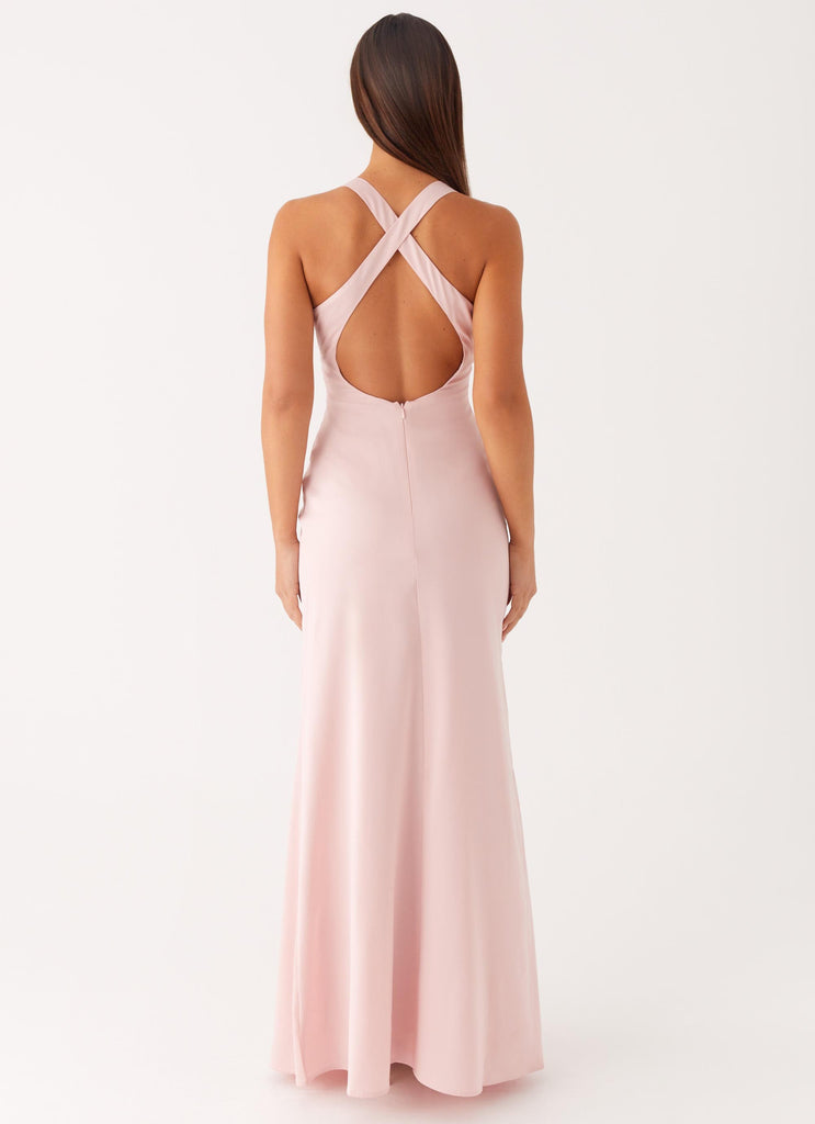 Peppermayo Peppermayo Exclusive - Desi Halterneck Maxi Dress - Pink