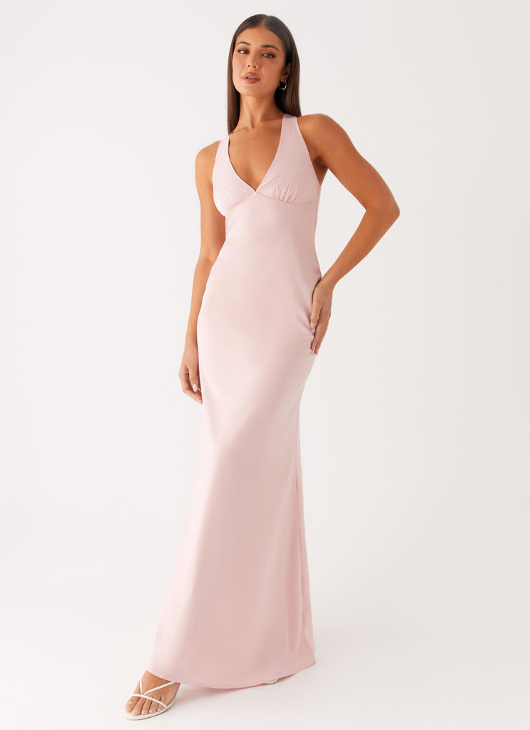 Peppermayo Peppermayo Exclusive - Desi Halterneck Maxi Dress - Pink