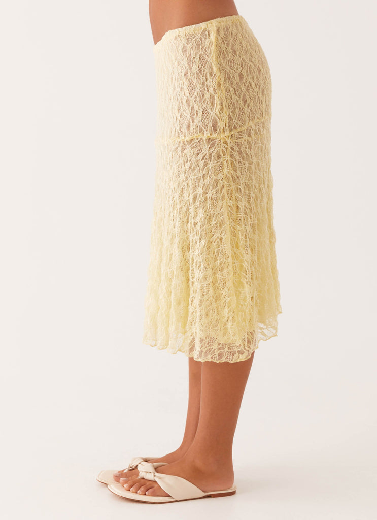 Peppermayo Peppermayo Exclusive - Destiny Midi Skirt - Yellow