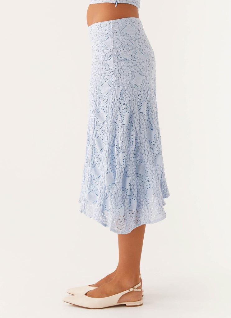 Peppermayo Peppermayo Exclusive - Diamond Sky Midi Skirt - Blue