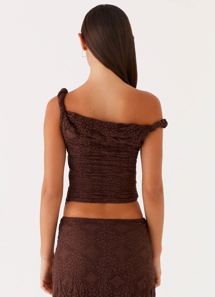 Peppermayo Peppermayo Exclusive - Diamond Sky Top - Chocolate