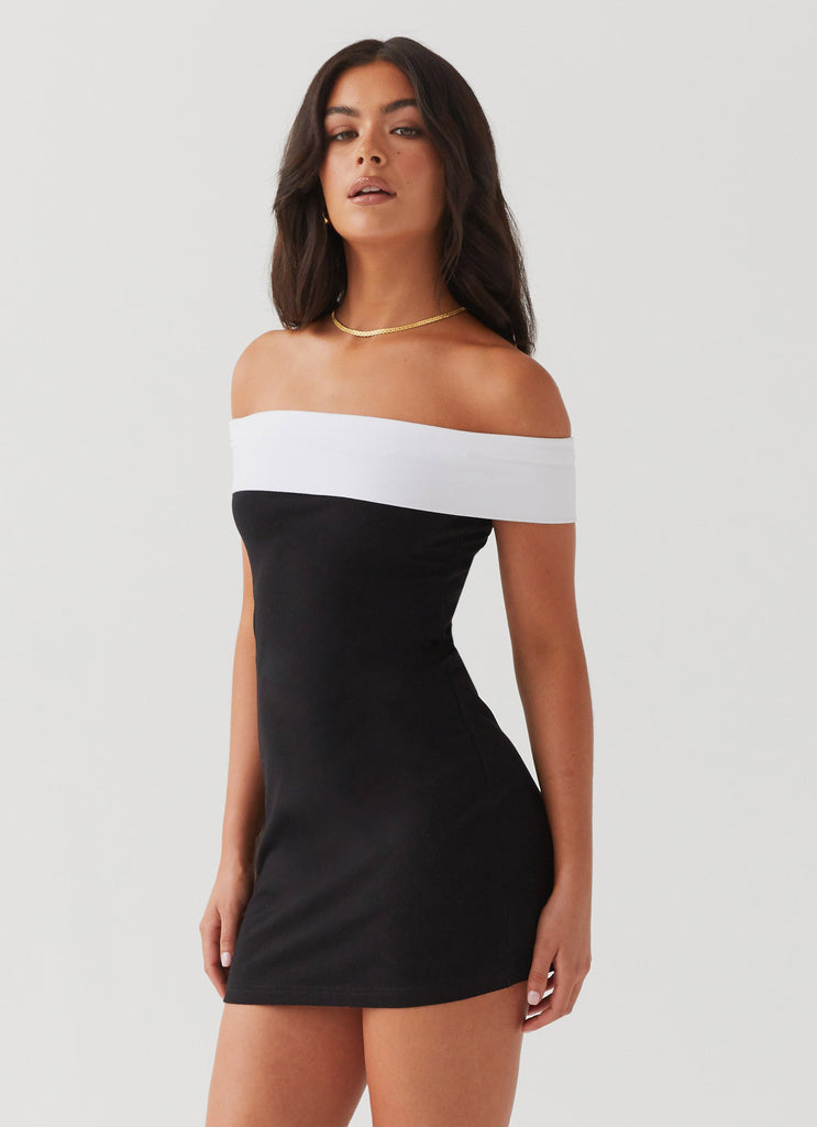 Peppermayo Peppermayo Exclusive - Diamonds And Pearls Mini Dress - Black