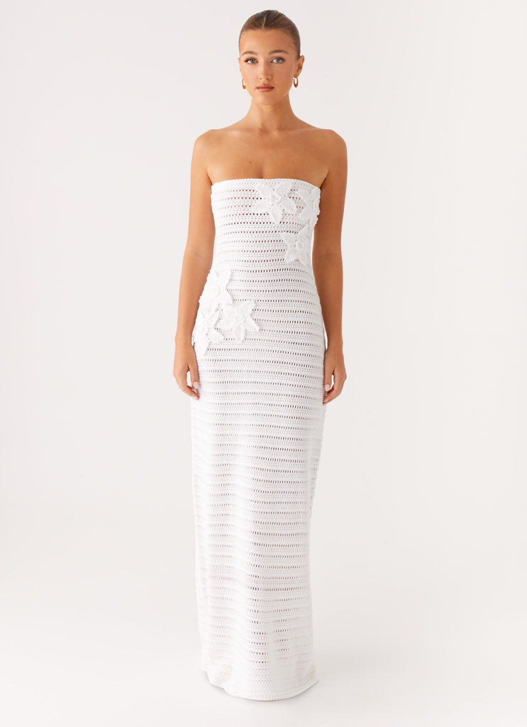 Peppermayo Peppermayo Exclusive - Diaz Crochet Maxi Dress - White