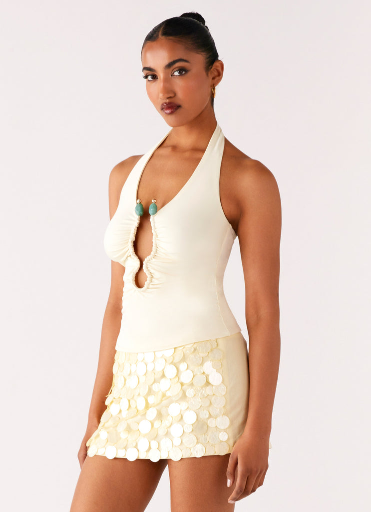 Peppermayo Peppermayo Exclusive - Diego Halter Top - Yellow