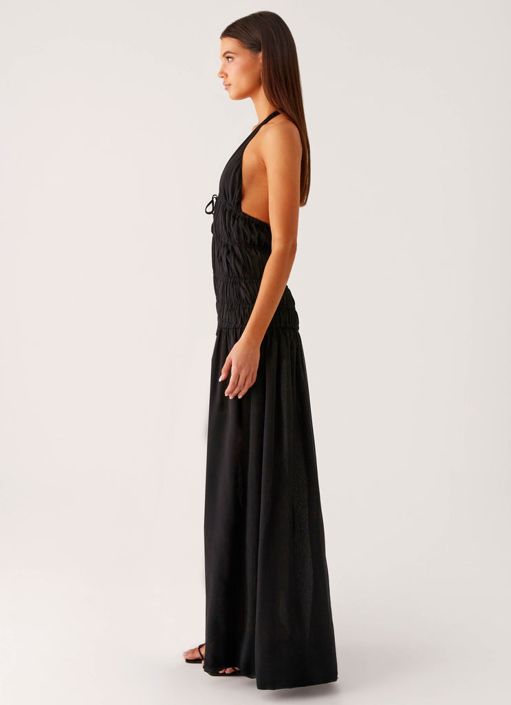 Peppermayo Peppermayo Exclusive - Dione Halter Maxi Dress - Black
