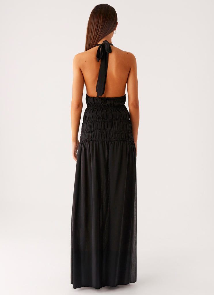 Peppermayo Peppermayo Exclusive - Dione Halter Maxi Dress - Black