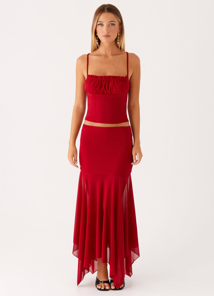 Peppermayo Peppermayo Exclusive - Dionne Maxi Skirt - Red