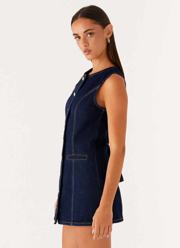 Peppermayo Peppermayo Exclusive - Dolton Mini Dress - Indigo