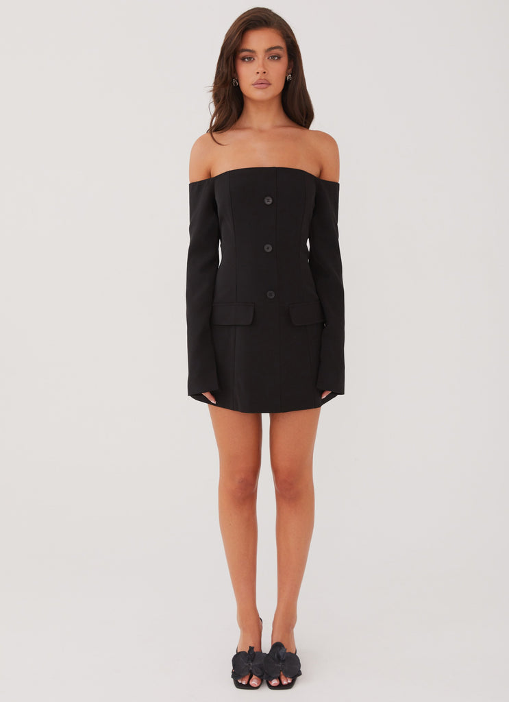 Peppermayo Peppermayo Exclusive - Dominique Blazer Mini Dress - Black