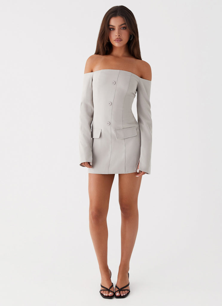 Peppermayo Peppermayo Exclusive - Dominique Blazer Mini Dress - Grey