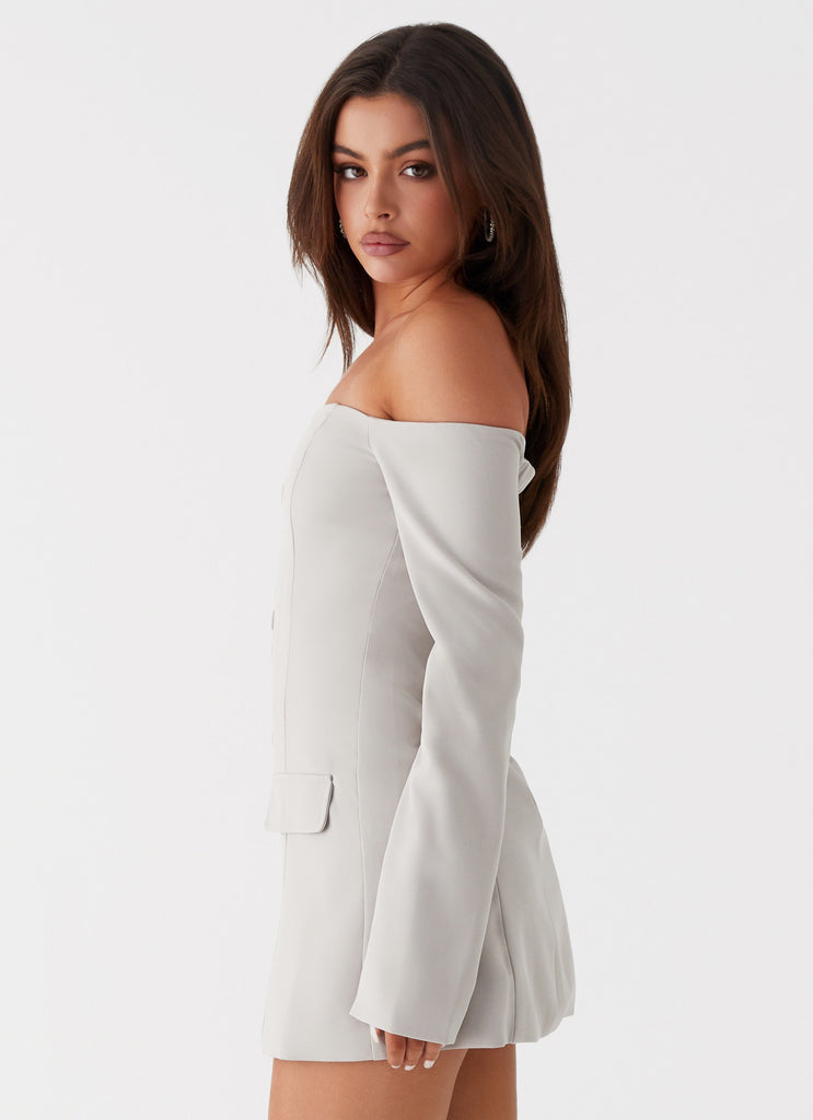 Peppermayo Peppermayo Exclusive - Dominique Blazer Mini Dress - Grey