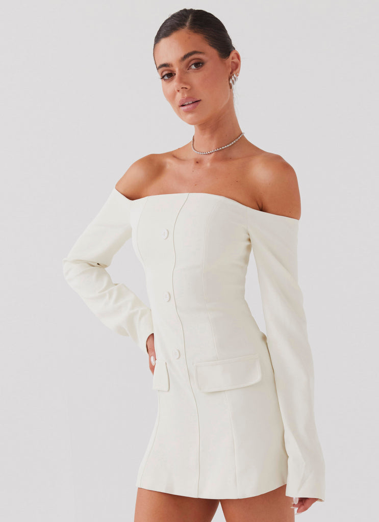 Peppermayo Peppermayo Exclusive - Dominique Blazer Mini Dress - Ivory