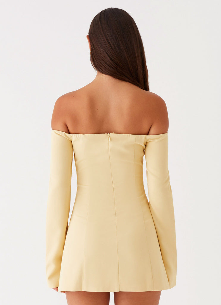 Peppermayo Peppermayo Exclusive - Dominique Blazer Mini Dress - Yellow