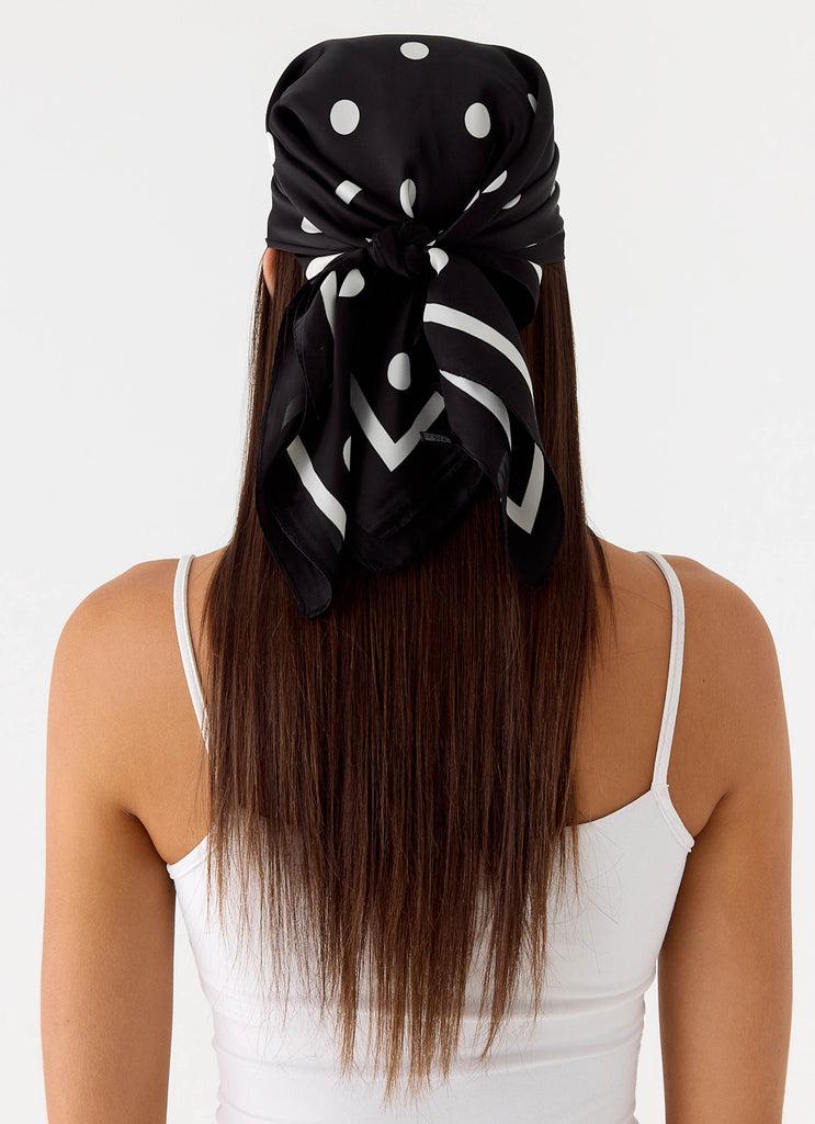 Peppermayo Peppermayo Exclusive - Dotty Dreams Scarf - Black Polkadot