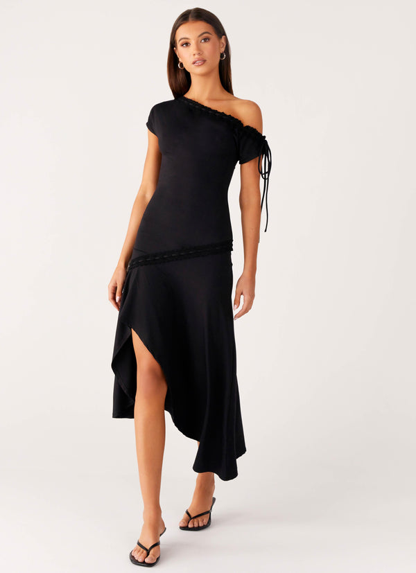 peppermayo Peppermayo Exclusive - Downtown Midi Dress - Black