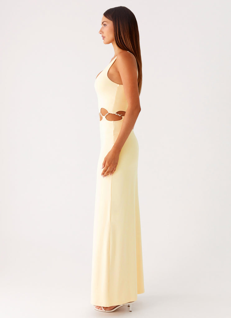 Peppermayo Peppermayo Exclusive - Dreamboat Beaded Maxi Dress - Yellow