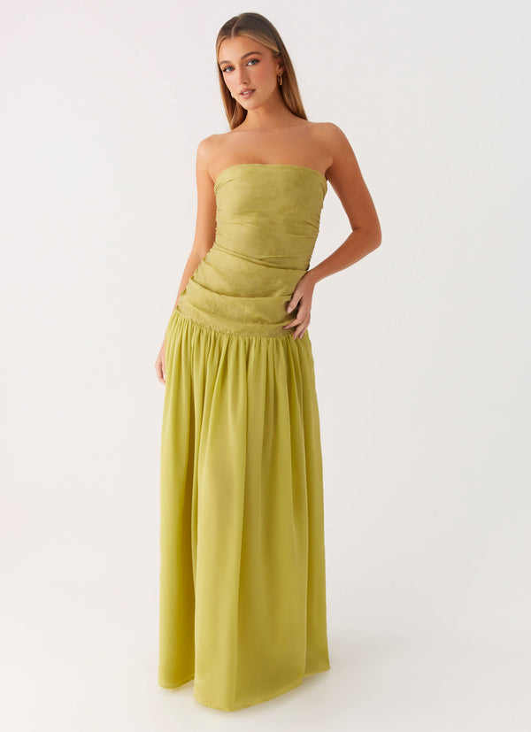 peppermayo Peppermayo Exclusive - Dreamer Maxi Dress - Lime Zest
