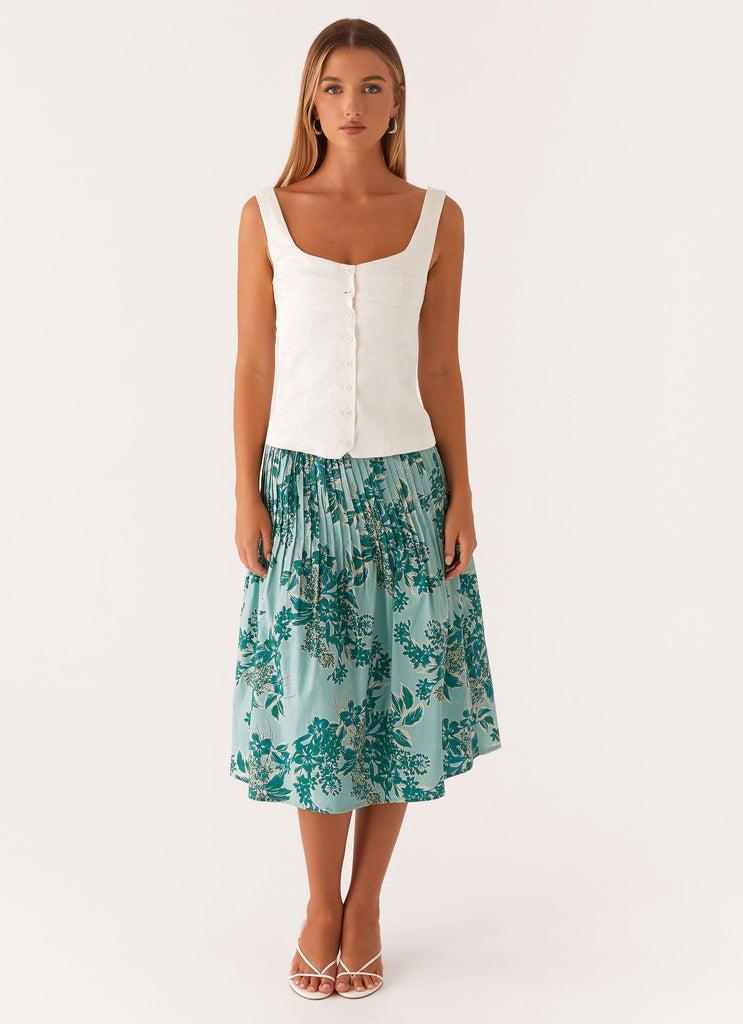 Peppermayo Peppermayo Exclusive - Dreamscape Midi Skirt - Cloud Nine Floral