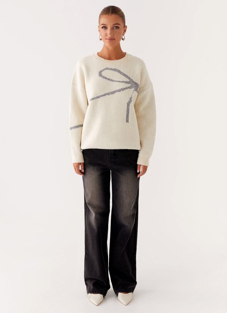 Peppermayo Peppermayo Exclusive - Dreamwood Knit Sweater - Ivory