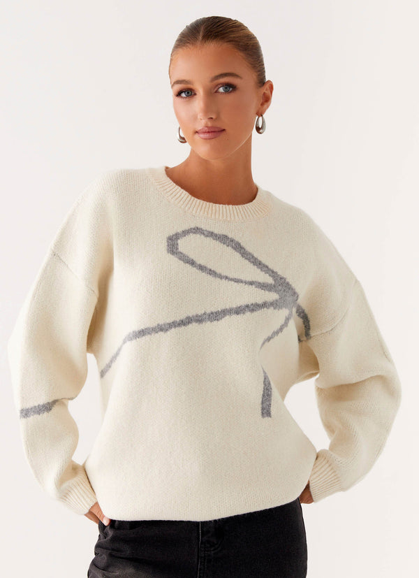 peppermayo Peppermayo Exclusive - Dreamwood Knit Sweater - Ivory