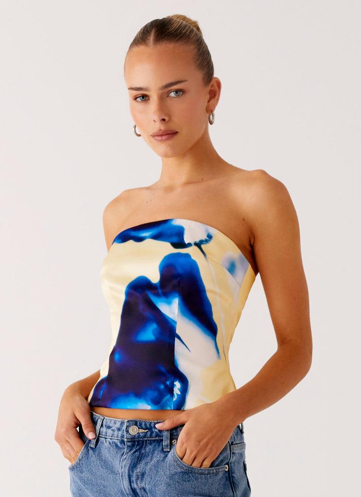 Peppermayo Peppermayo Exclusive - Dreamy Skies Strapless Top - Heirloom Floral