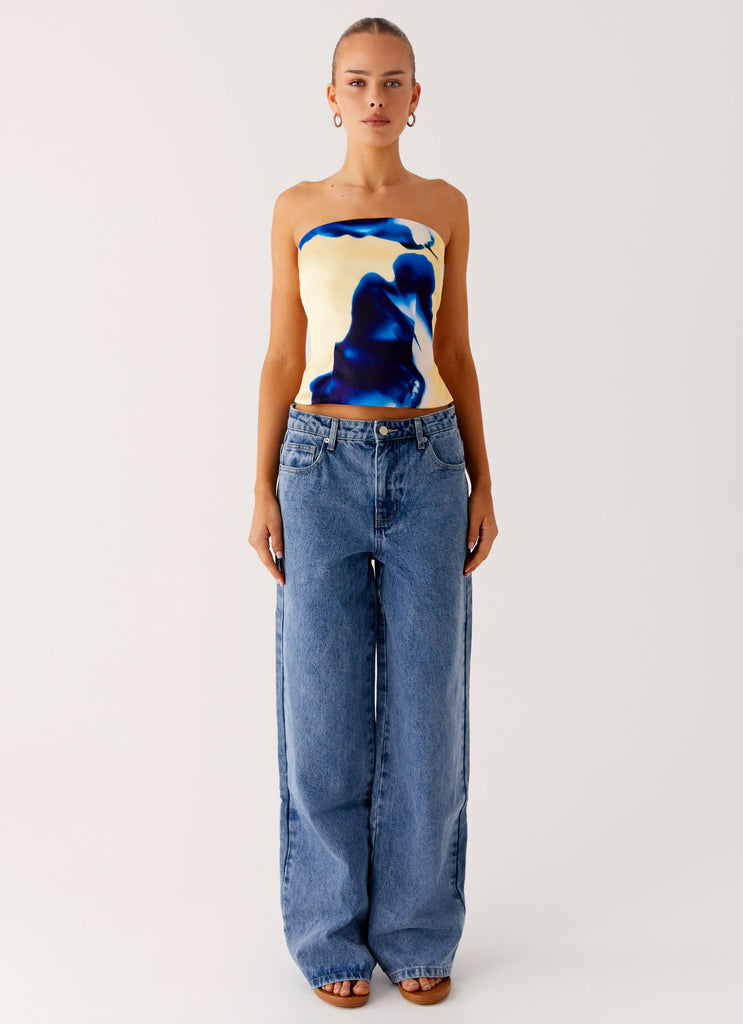 Peppermayo Peppermayo Exclusive - Dreamy Skies Strapless Top - Heirloom Floral