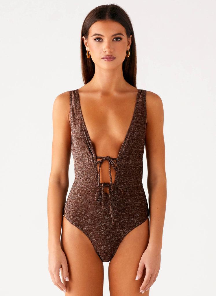 Peppermayo Peppermayo Exclusive - Drifter One Piece Swimsuit - Chocolate