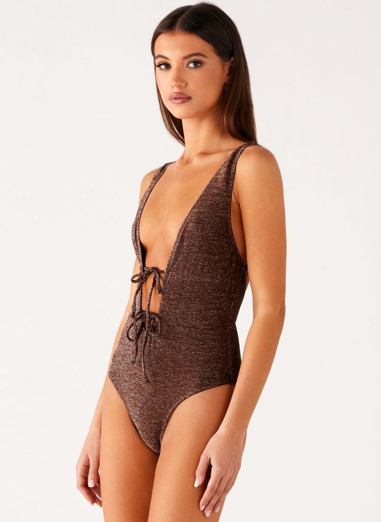 Peppermayo Peppermayo Exclusive - Drifter One Piece Swimsuit - Chocolate